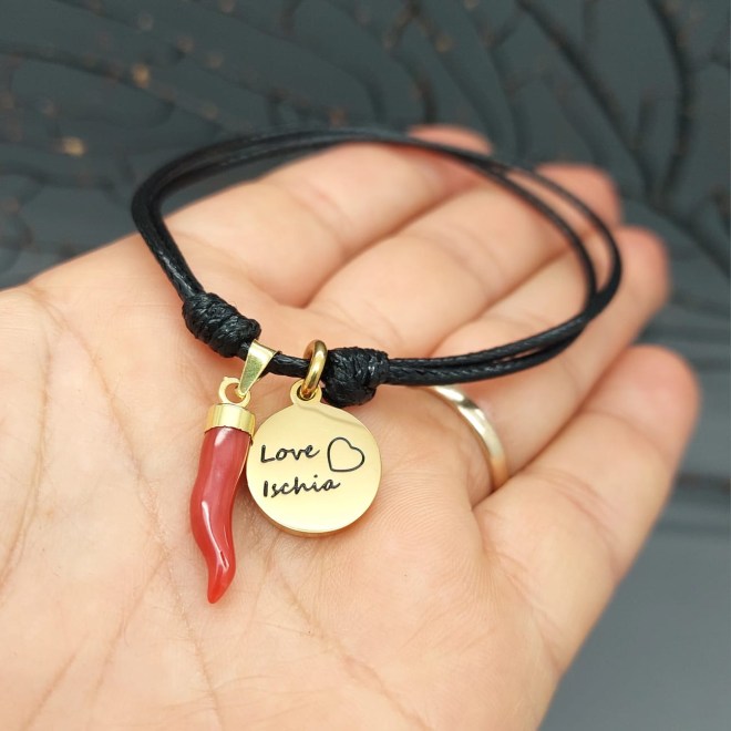 Braccialetti scacciaguai  &#34;Love Ischia&#34; 